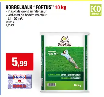 Hubo KORRELKALK FORTUS 10kg aanbieding