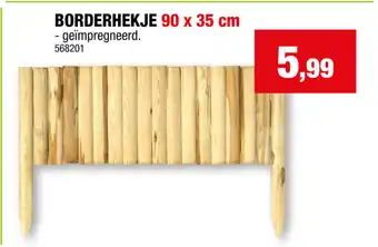 Hubo BORDERHEKJE 90 x 35 cm aanbieding