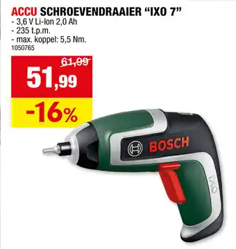 Hubo ACCU SCHROEVENDRAAIER IXO ACCU SCHROEVENDRAAIER "IXO 7" aanbieding