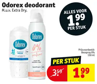 Kruidvat Odorex deodorant aanbieding