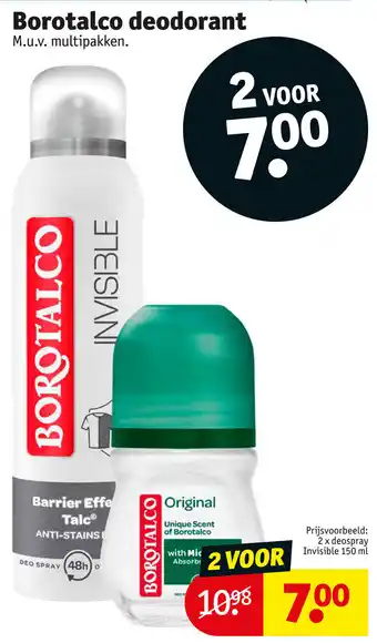 Kruidvat Borotalco deodorant aanbieding