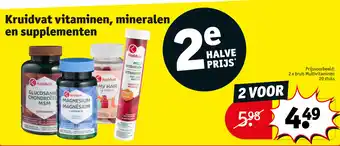 Kruidvat Vitaminen, Mineralen en Supplementen aanbieding