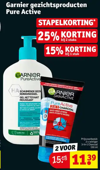 Kruidvat Garnier gezichtsproducten Pure Active aanbieding