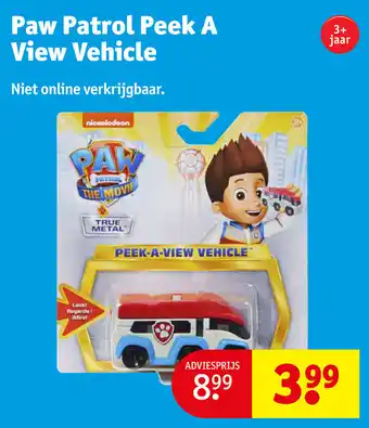 Kruidvat Paw Patrol Peek A View Vehicle aanbieding