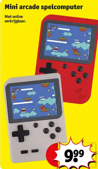 Kruidvat Mini arcade spelcomputer aanbieding