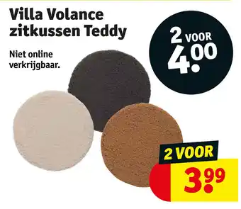 Kruidvat Villa Volance zitkussen Teddy aanbieding