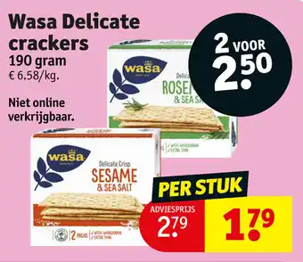 Wasa Delicate crackers 190 gram