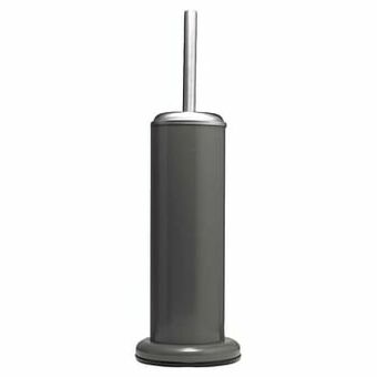 Leen Bakker Sealskin toiletborstelgarnituur Acero - grijs - 41x12,6x12,6 cm - Leen Bakker aanbieding