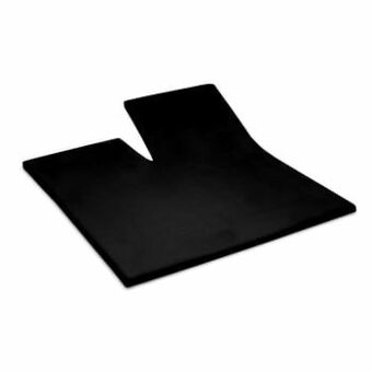 Leen Bakker Cinderella splittopper hoeslaken - zwart - 180x210 cm - Leen Bakker aanbieding