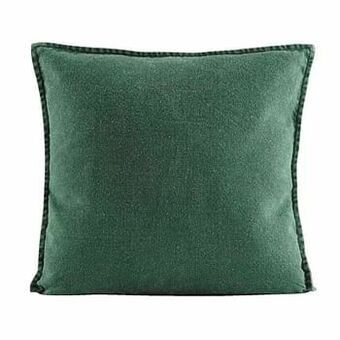 Leen Bakker Sierkussen Marijn - donkergroen - 45x45 cm - Leen Bakker aanbieding