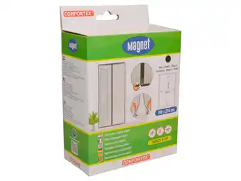 Hubo Confortex vliegendeur met magnetische sluiting 100x215 cm zwart aanbieding