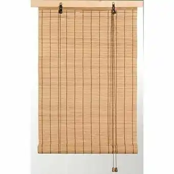 Leen Bakker Rolgordijn Bamboe - naturel - 150x180 cm - Leen Bakker aanbieding