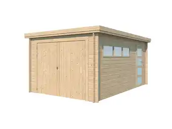 Hubo Gardenas Oslo garage 325x505x232 cm hout + zijdeur aanbieding