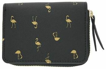 HEMA HEMA Portemonnee 9x12 Flamingo aanbieding