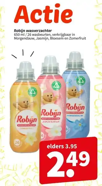Wibra Robijn wasverzachter aanbieding