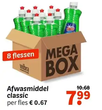 Wibra Afwasmiddel classic aanbieding