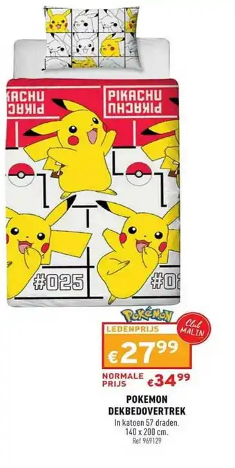 Trafic Pokemon Debedovertrek aanbieding