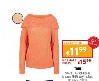Trafic Trui S Tot Xl aanbieding