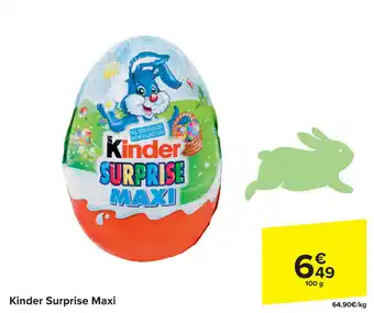 Carrefour Kinder Surprise Maxi 100g aanbieding