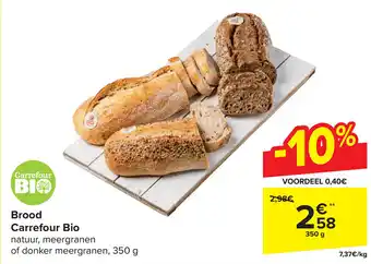 Carrefour Brood 350g aanbieding