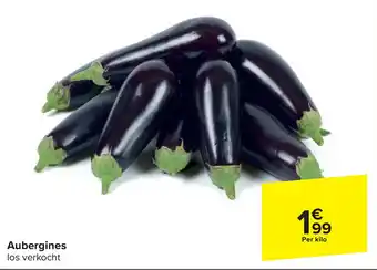 Carrefour Aubergines Per kilo aanbieding