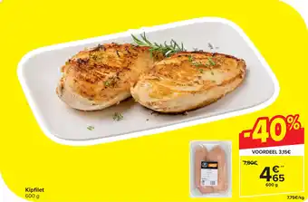Carrefour Kipfilet 600 g aanbieding
