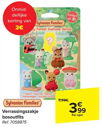 Carrefour Verrassingszakje bosoutfits Per spel aanbieding