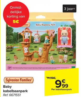 Carrefour Baby kabelbaanpark aanbieding