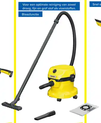 Carrefour Nat- en droogzuiger WD2 Plus aanbieding
