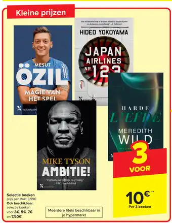 Carrefour Selectie boeken Per 3 boeken aanbieding