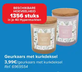 Carrefour Geurkaars met kurkdeksel aanbieding
