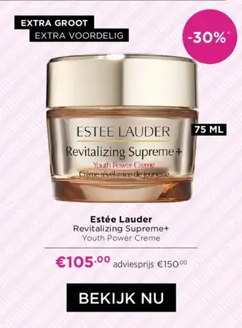 ICI PARIS XL Estée Lauder Revitalizing Supreme + Youth Power Creme 75mL aanbieding