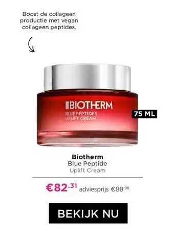 ICI PARIS XL Biotherm Blue Peptide Uplift Cream 75mL aanbieding