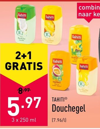 ALDI Tahiti Douchegel 3x250 ml aanbieding