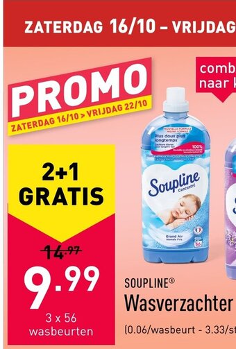ALDI Soupline Wasverzachter aanbieding