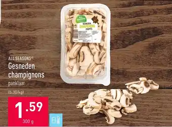 ALDI All seasons Gesneden champignons 300g aanbieding