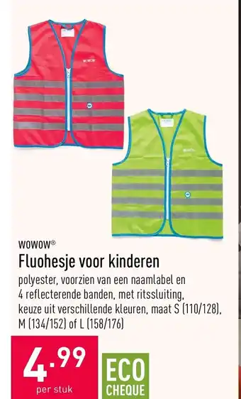 ALDI Wowow Fluohesje voor kinderen aanbieding