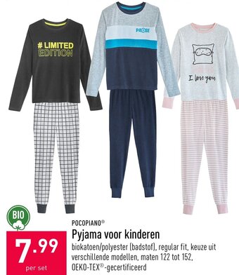 Pocopiano Pyjama voor kinderen