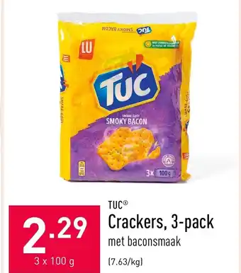 ALDI Tuc Crackers, 3-pack 3x100g aanbieding