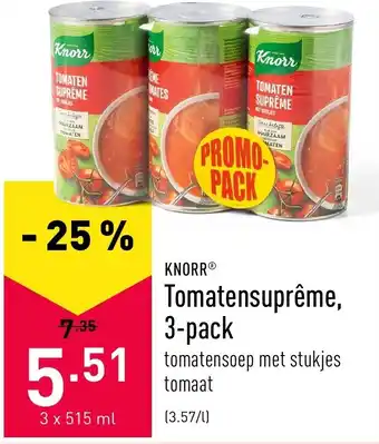 ALDI Knorr Tomatensupreme, 3-pack 3x515 ml aanbieding