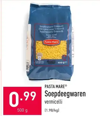 ALDI Pasta mare Soepdeegwaren 500g aanbieding