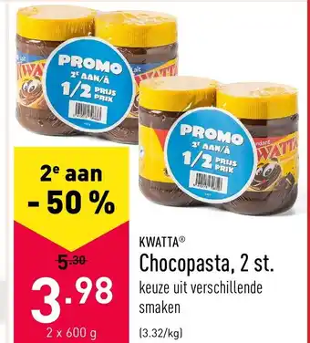 Kwatta Chocopasta, 2 st. 2x600g