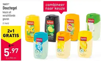 ALDI Tahiti Douchegel 3x250 ml aanbieding