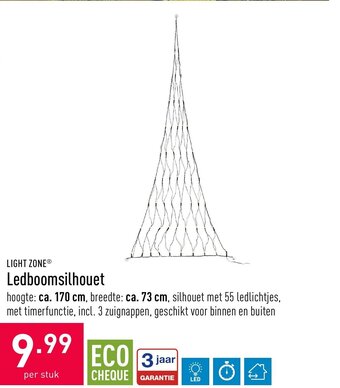 ALDI Light zone Ledboomsilhouet aanbieding