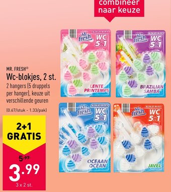 ALDI Mr. fresh Wc-blokjes, 2 st. aanbieding