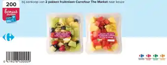Carrefour bij aankoop van 2 pakken fruitmixen The Market naar keuze aanbieding