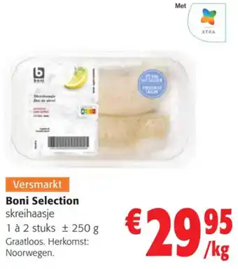 Colruyt Boni Selection skreihaasje 250g aanbieding