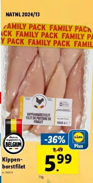 Lidl Kippenborstfilet aanbieding