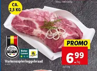 Lidl Varkensspieringgebraad aanbieding