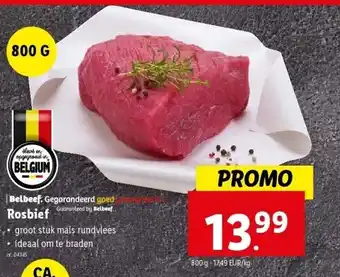 Lidl Rosbief aanbieding